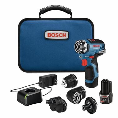 Bosch 12V Max EC Flexiclick 5 In 1 Drill/Driver Kit, large image number 0