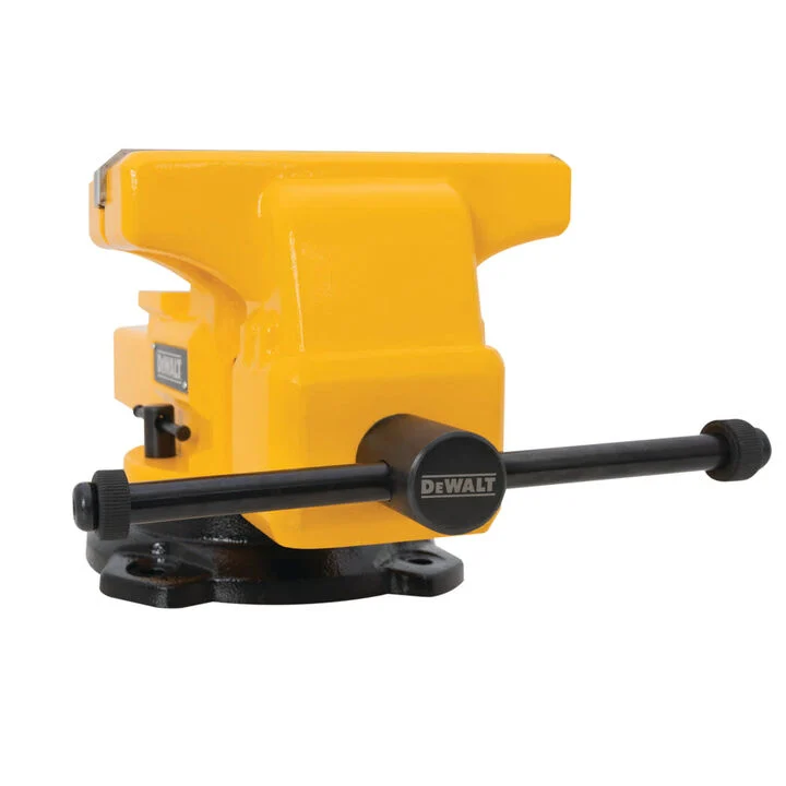 DEWALT 8 Inch Swivel Base Bench Vise with Anvil, large image number 3
