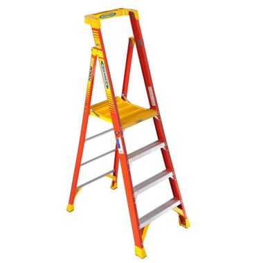 Werner Type IA Fiberglass Podium Ladder
