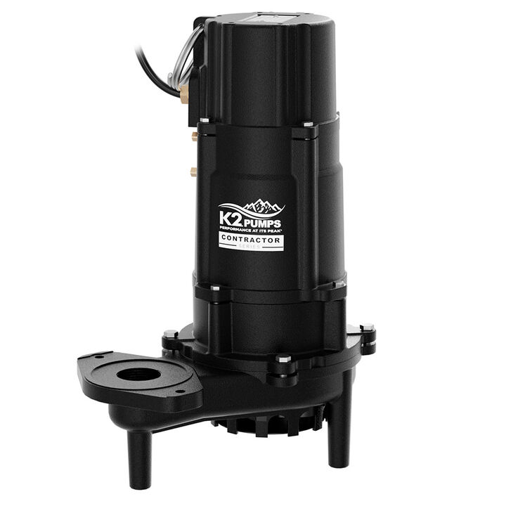 K2 Pumps CONTRACTOR SERIES 1/2 HP Cast 1/2 HP Manual Effluent Pump, large image number 6