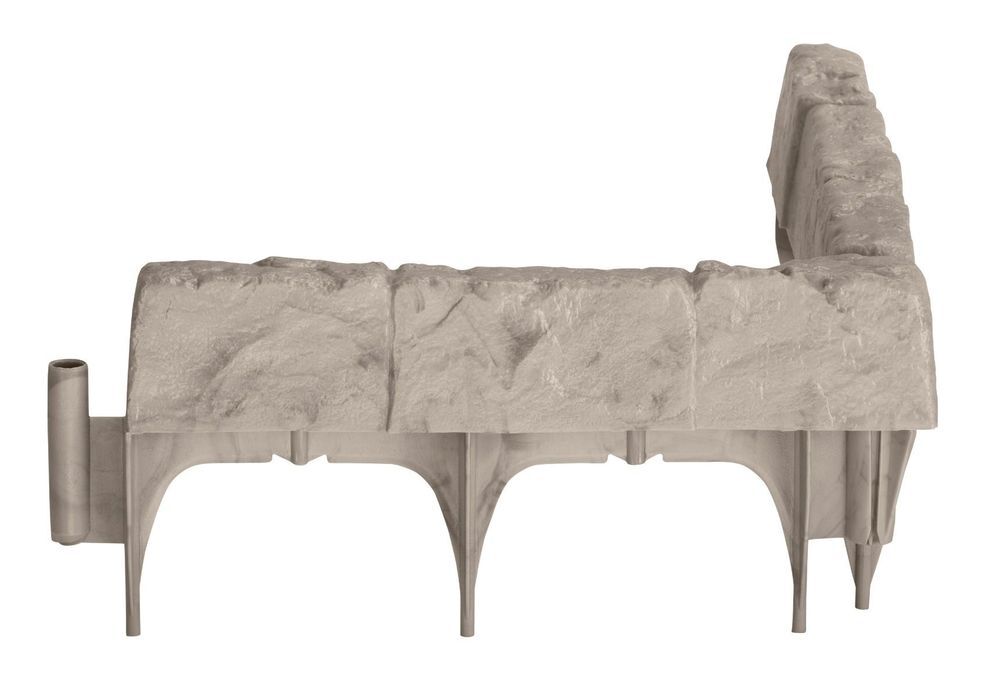 Suncast Resin Marble Border Stone Edging, Taupe, 10 Pieces, large image number 3