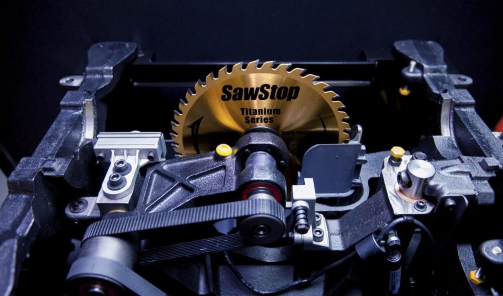 Sawstop 10 Inch 480V 5HP 3 Phase Cabinet Saw with 52 Inch T-Glide Rip Fence, large image number 5