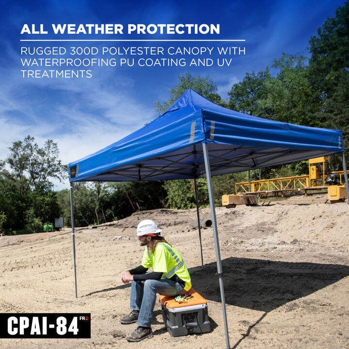 Ergodyne 10 Ft x 10 Ft Heavy Duty Pop-Up Tent Blue, large image number 5