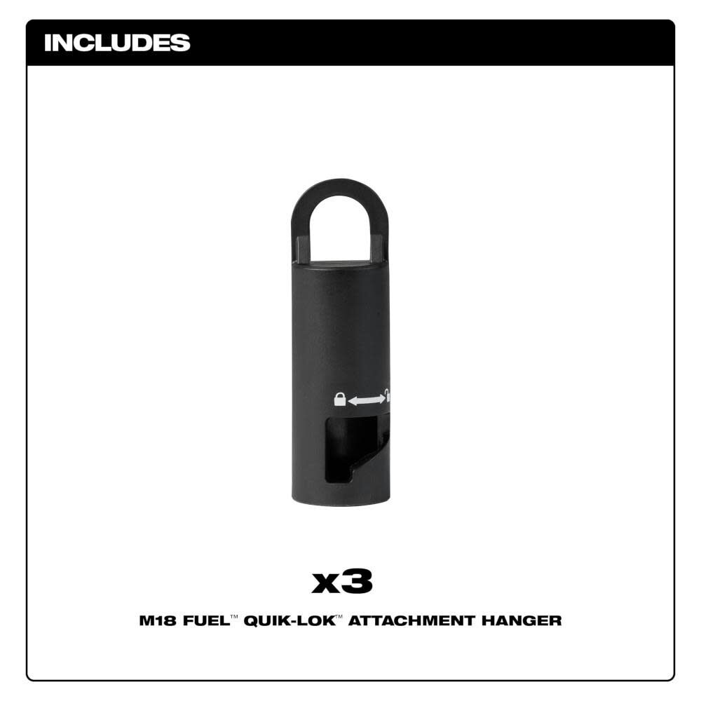Milwaukee M18 FUEL QUIK-LOK Attachment Hanger 3pk, large image number 2