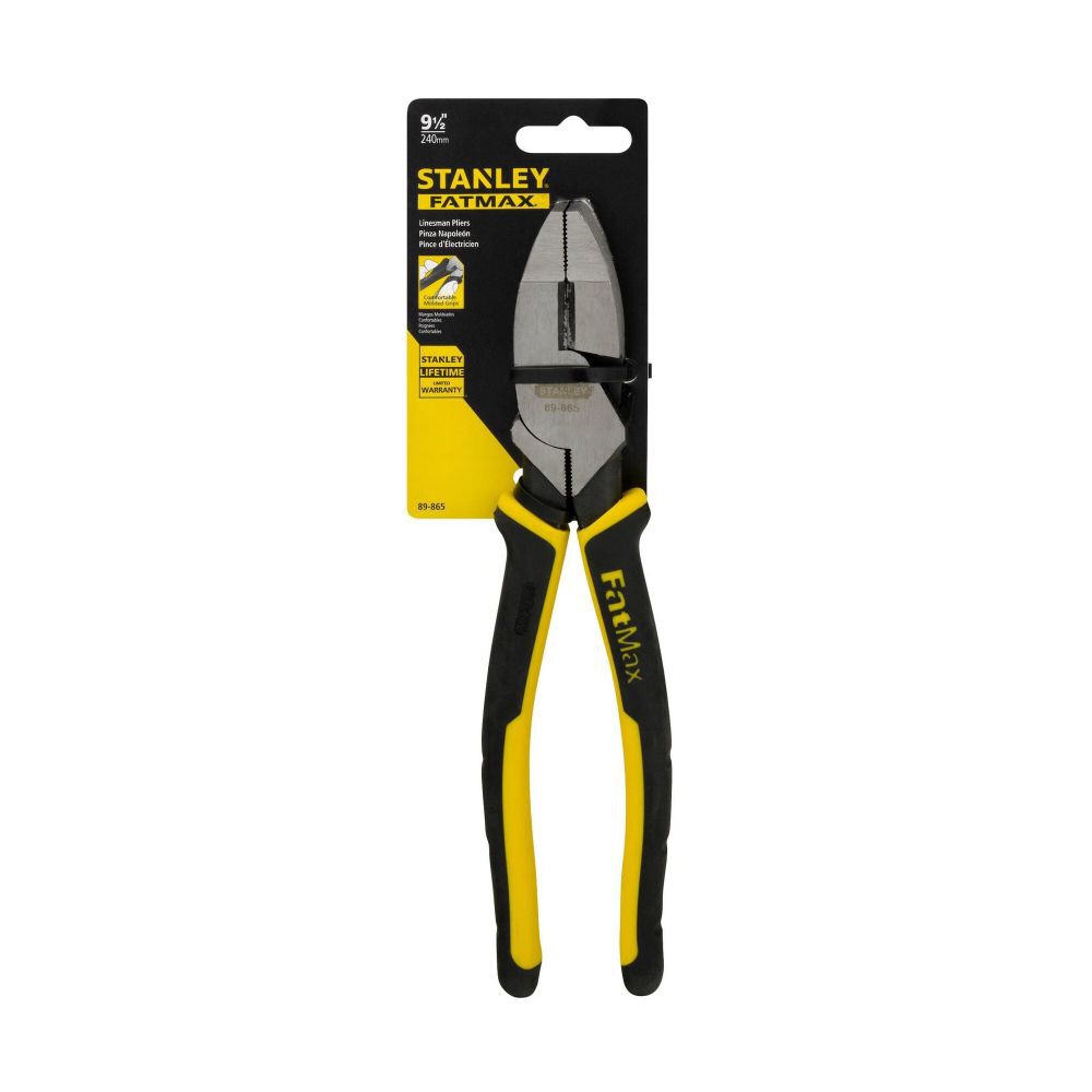 Stanley 9-1/2in Fatmax Lineman Cutting Pliers, large image number 2