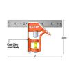 Klein Tools 6 Inch Combination Square, small image number 3