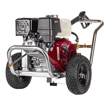 Simpson Aluminum Water Blaster 4200 PSI 4.0 GPM Gas Powered Cold Water Pressure Washer with CAT PUMPS Triplex Pump and 5 Spray Tips