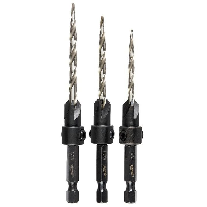 Milwaukee #6/#8/#10 3Pc Countersink Set