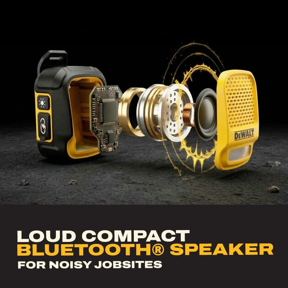DEWALT Gen 2 Wearable Bluetooth Speaker with LED Light, large image number 4