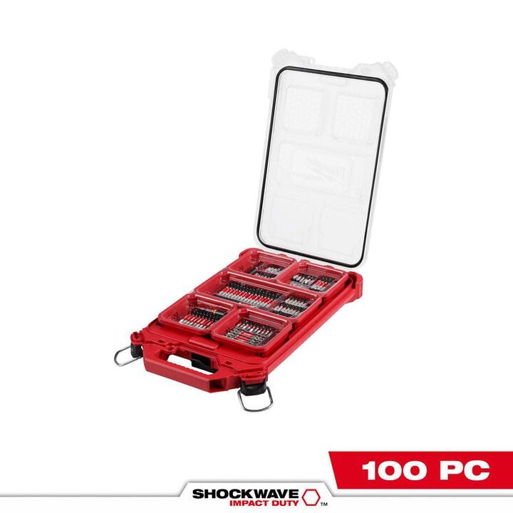 Milwaukee 100PC Shockwave Packout Kit, large image number 0