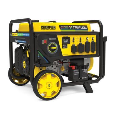 Champion Power Equipment 10000-Watt Electric Start Tri Fuel Home Backup Portable Generator with CO Shield