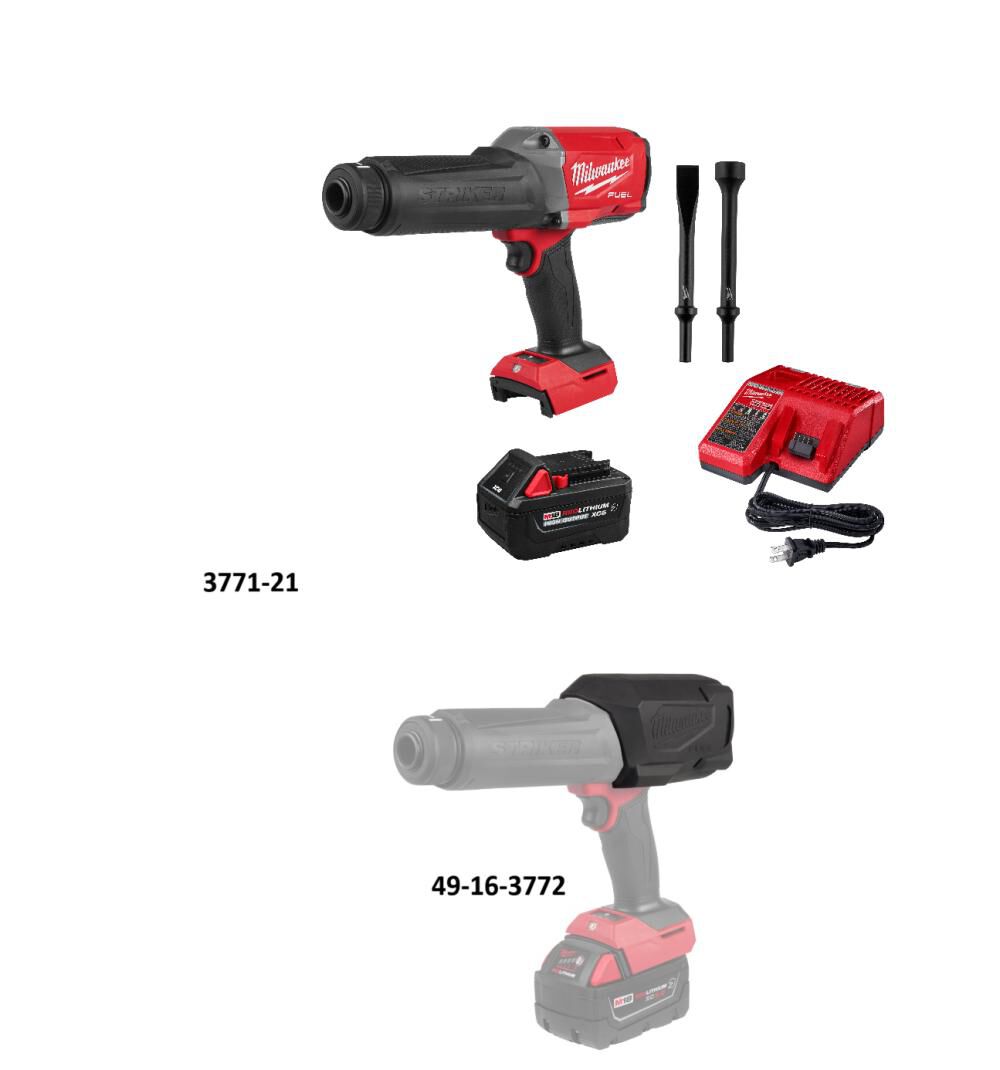 Milwaukee M18 FUEL STRIKER Hammer Chisel Kit with Protective Boot Bundle, large image number 2
