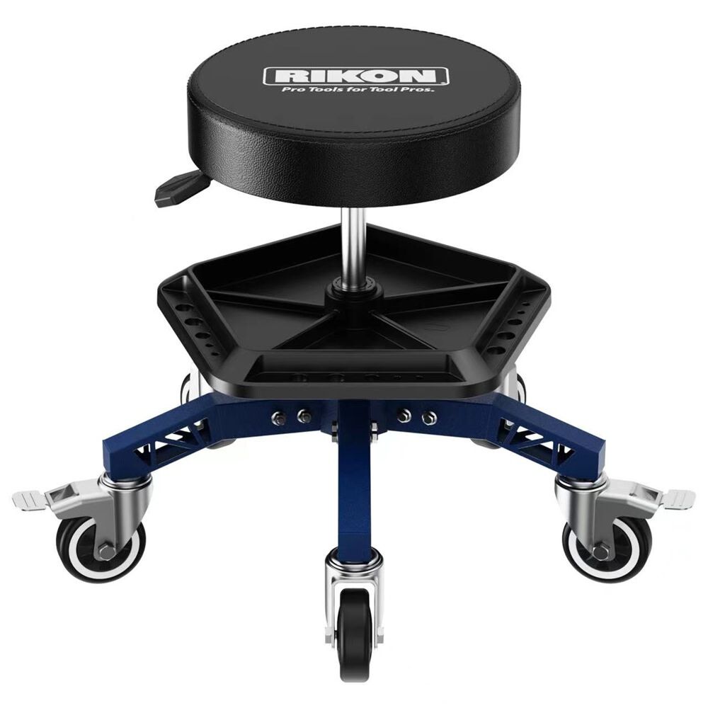 RIKON Heavy Duty Low Rolling Shop Stool, large image number 1