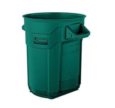 Suncast Plastic Utility Trash Can - 20 Gallon Green