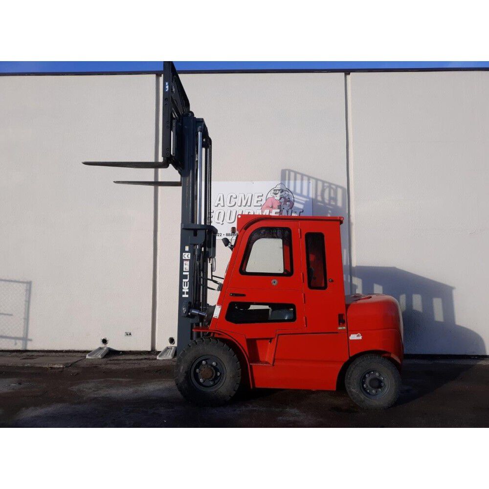 Heli Americas 8000 Lbs Diesel-Powered IC Pneumatic Tire Forklift - 2020 Used, large image number 8