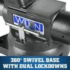 Wilton 5 1/2in 1755XC Tradesman XC Round Channel Bench Vise, small image number 3
