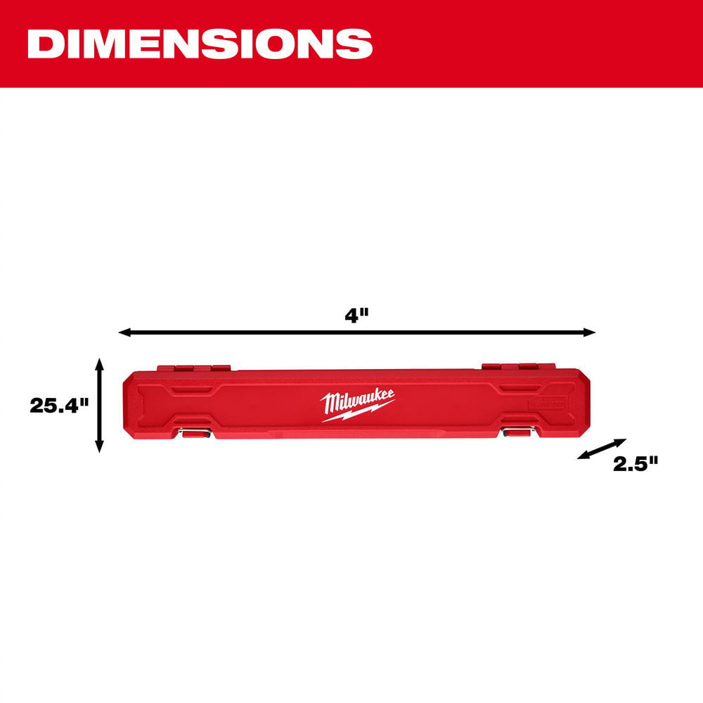Milwaukee 1/2 Inch Drive Click Torque Wrench 50-250 Ft-Lbs, large image number 7