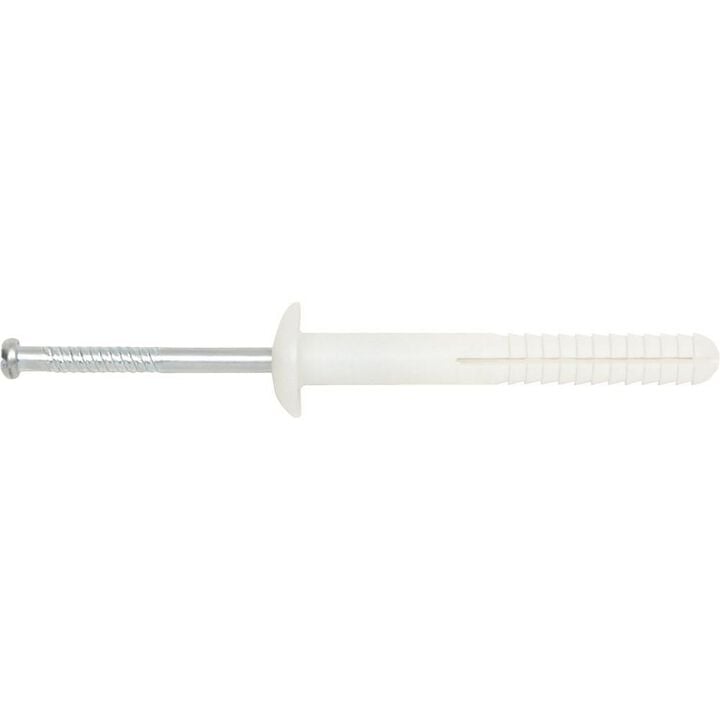 DEWALT Nylon Nailin 1/4 x 1-1/2 Inch Mushroom Head Hammer-Drive Anchor 100 Pieces, large image number 0