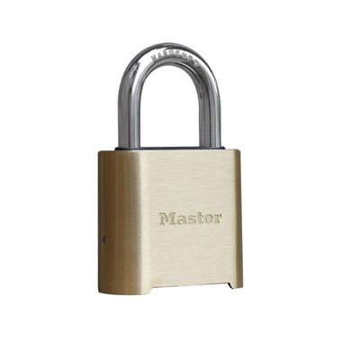 Master Lock 2 In. Wide Brass Resettable Combination Padlock 975