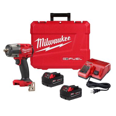 Milwaukee M18 FUEL 1/2inch Mid-Torque Impact Wrench with Pin Detent Kit