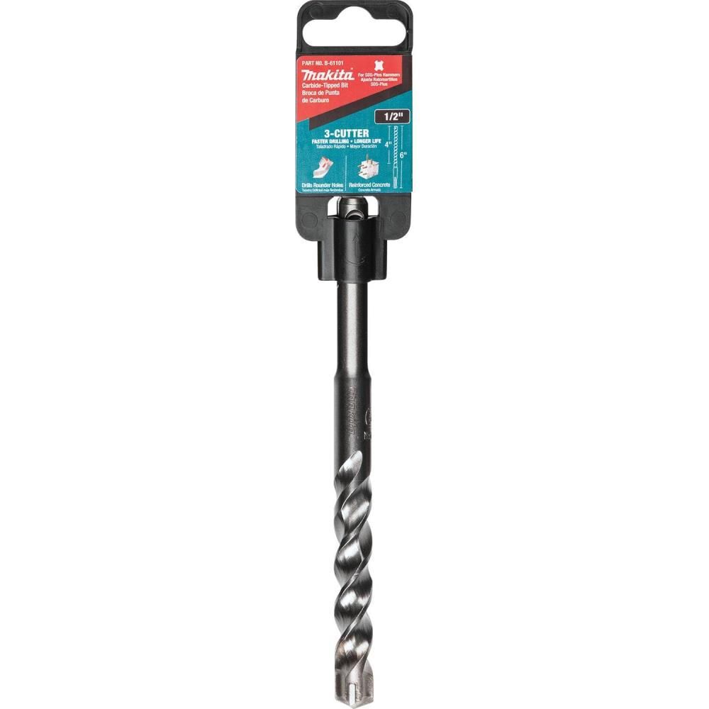 Makita 1/2in x 6in SDS Plus Bit 3 Cutter, large image number 12