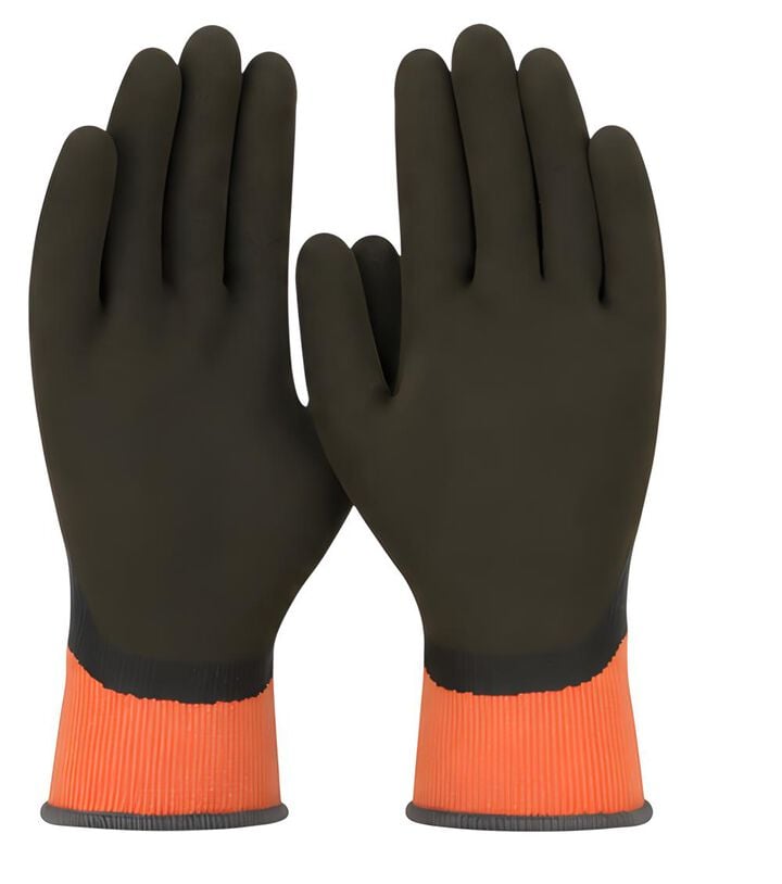 Protective Industrial Products PowerGrab Thermodex Hi-Vis Orange Gloves Large, large image number 1