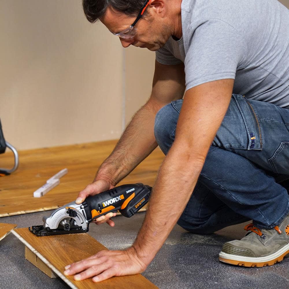 Worx 20v 6-1/2in Circular Saw ExacTrack Kit, large image number 2