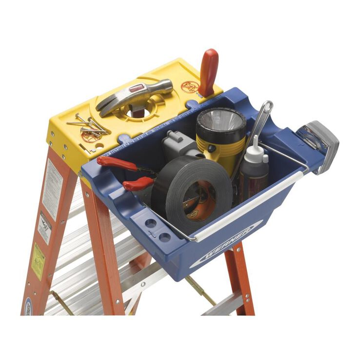 Werner Job Bucket for Select Stepladders Increases Storage Space On Top Of Stepladder., large image number 5