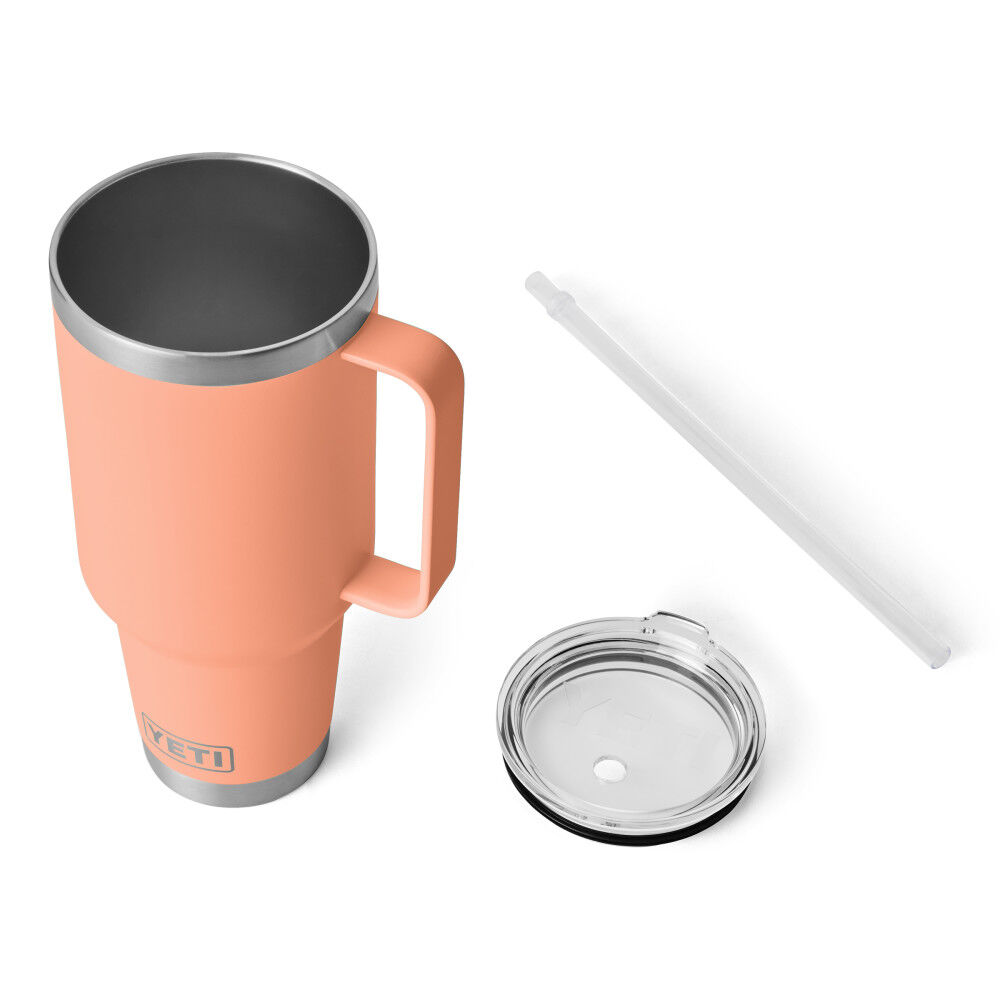 YETI Rambler 42 Oz Straw Mug with Straw Lid Lowcountry Peach, large image number 5