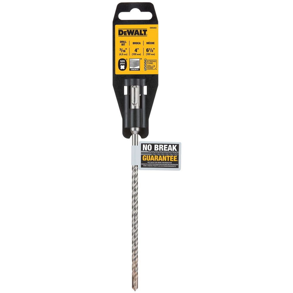 DEWALT 3/16 In. x 4-1/2 In. x 6-1/2 In. Rock Carbide SDS+ Hammer Bit, large image number 7