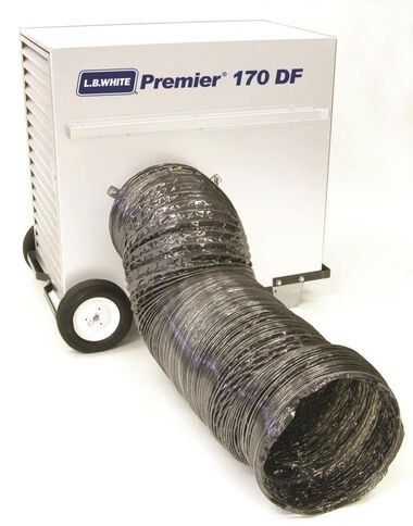 LB White Premier Enclosed flame Ductable Dual Fuel - LP/NG 170k BTU heater, large image number 3