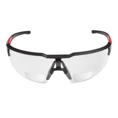 Milwaukee Safety Glasses - +2.00 Magnified Clear Anti-Scratch Lenses (Polybag)
