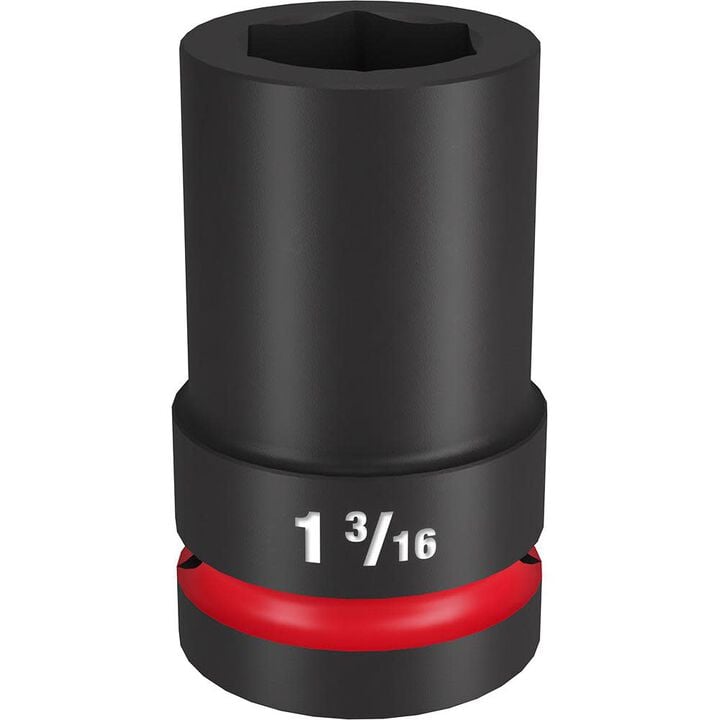 Milwaukee Impact Socket 1in Drive 1 3/16in Deep 6 Point, large image number 0
