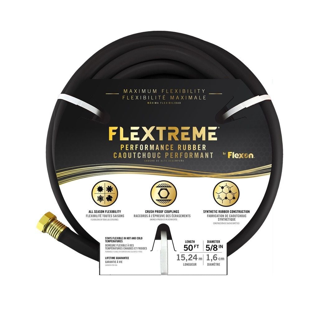 Flexon Flextreme Performance 5/8 Inch x 50 Ft Black Water Hose, large image number 3