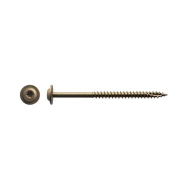 Western Builders Supply #10 x 3 In. Bronze Low Profile Washer Head Exterior Cabinet Screw