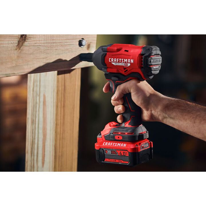 CRAFTSMAN Promotional V20 RP Cordless 1/2 Inch Impact Wrench (Bare Tool), large image number 7