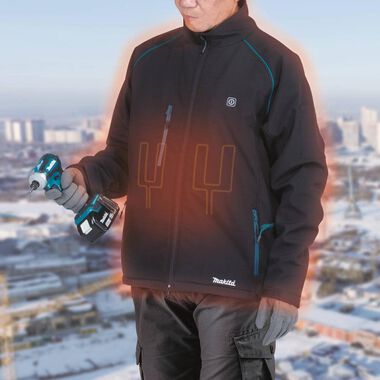 Makita 18V LXT Lithium-Ion Cordless Heated Jacket Jacket Only, large image number 5