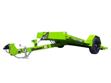 Diamond C DSA107 12 Ft. Lime Green Single Axle Tilt Bed Trailer