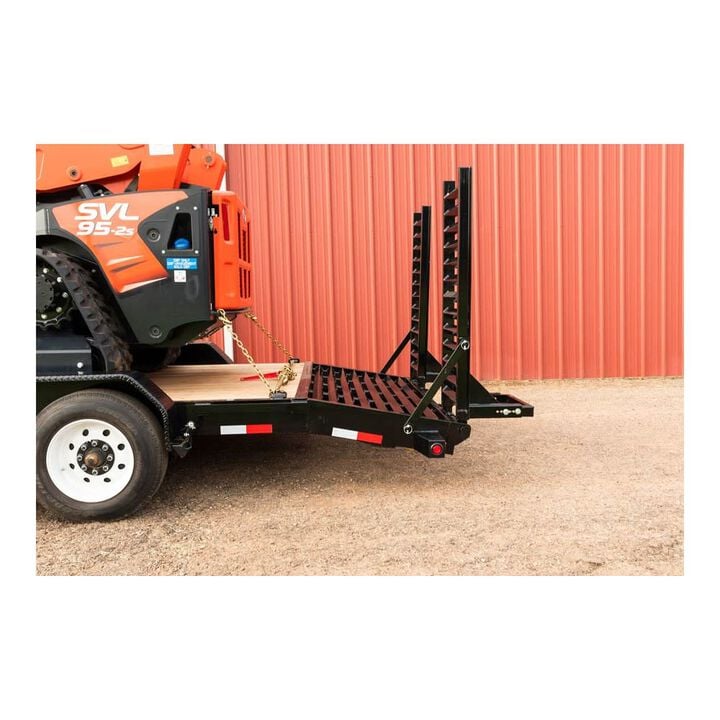 Orangeline Equipment Hauler Trailer 83in x 17 + 3' Cleated Dovetail Heavy Duty, large image number 4
