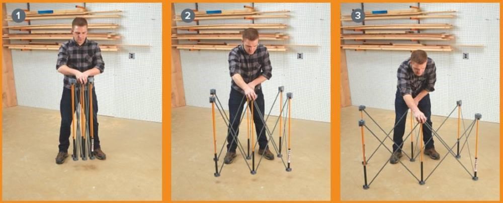 Bora Portamate Centipede 2ft x 4ft Work Support 4 X-Cups 2 Quick Clamps C/S Bag, large image number 4