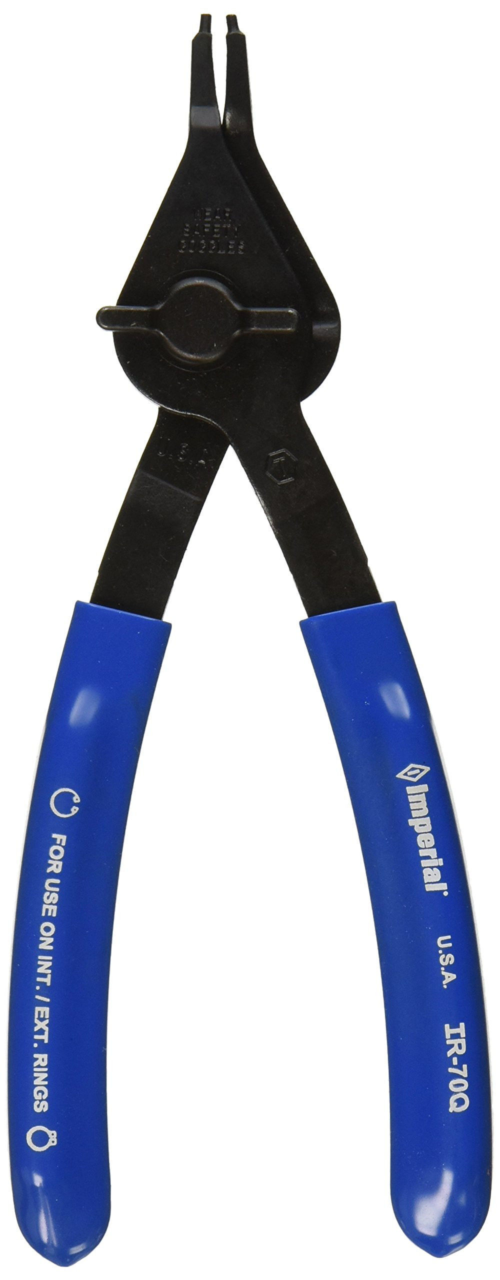 Wright Tool 0.07 Inch Carbon Steel Straight Fixed Tip Retaining Ring Pliers, large image number 2