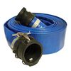 Apache Hose 2 In. x 25 Ft. Blue PVC Lay Flat Discharge Hose with Poly Cam Lock Fittings, small