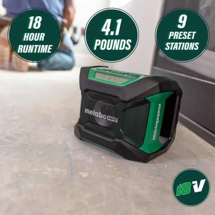 Metabo HPT 18V MultiVolt Radio Cordless Bluetooth (Bare Tool), large image number 1