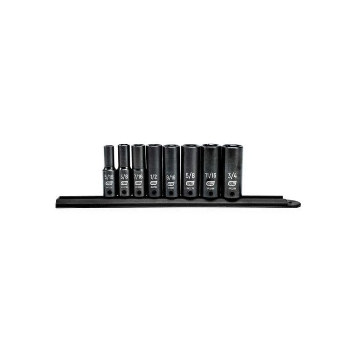 GEARWRENCH 8pc 3/8In Drive 6pt SAE Impact Socket Set, large image number 0