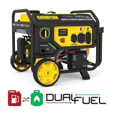 Champion Power Equipment Generator Dual Fuel Portable with Electric Start 3500 Watt, large image number 0