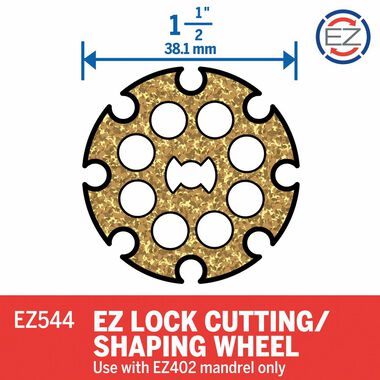 Dremel 1-1/2 In. EZ Lock Cutting/Shaping Wheel, large image number 1