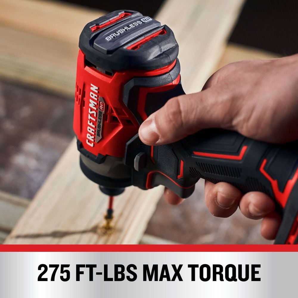 CRAFTSMAN V20 RP Cordless 1/2 Inch Impact Wrench (Bare Tool), large image number 4