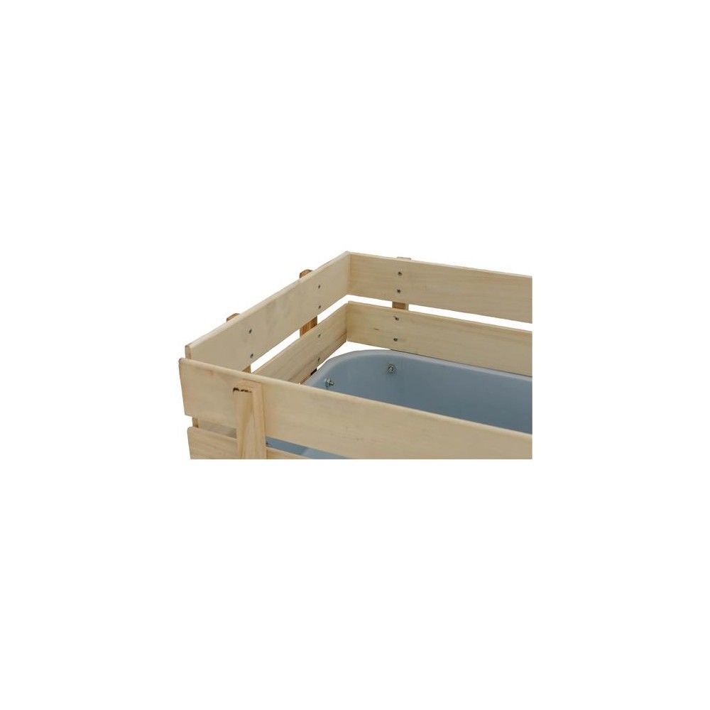 Shop Fox Heavy Duty Wagon with 10 in Wheels & High Wooden Sides, large image number 3