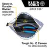 Klein Tools Canvas Zipper Bag with Divider, Gray, small image number 2