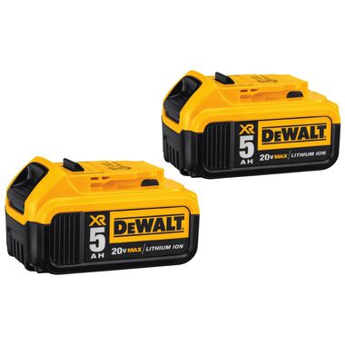 DEWALT Promotional Starter Kit 20V MAX XR 5.0Ah Battery 2 Pack with Charger and Bag, large image number 1